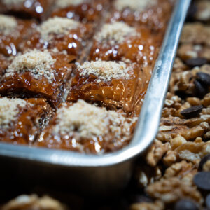 BAKLAVA IN BAKING PANS